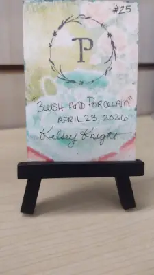 Blush & Porcelain - Original ACEO aceo art card thumbnail 2