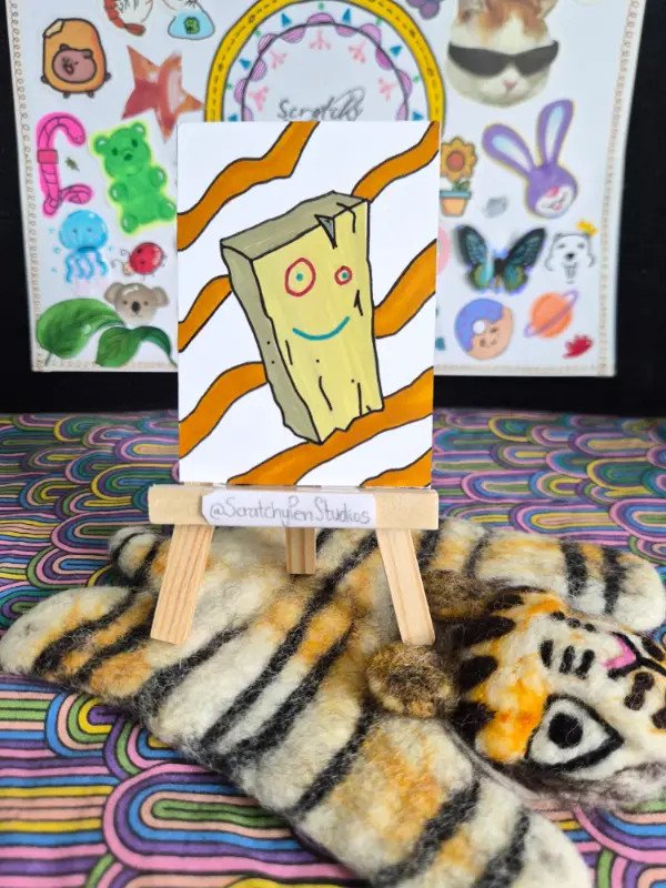 "Plank" Fan Art, Ed, Edd, & Eddy aceo art card