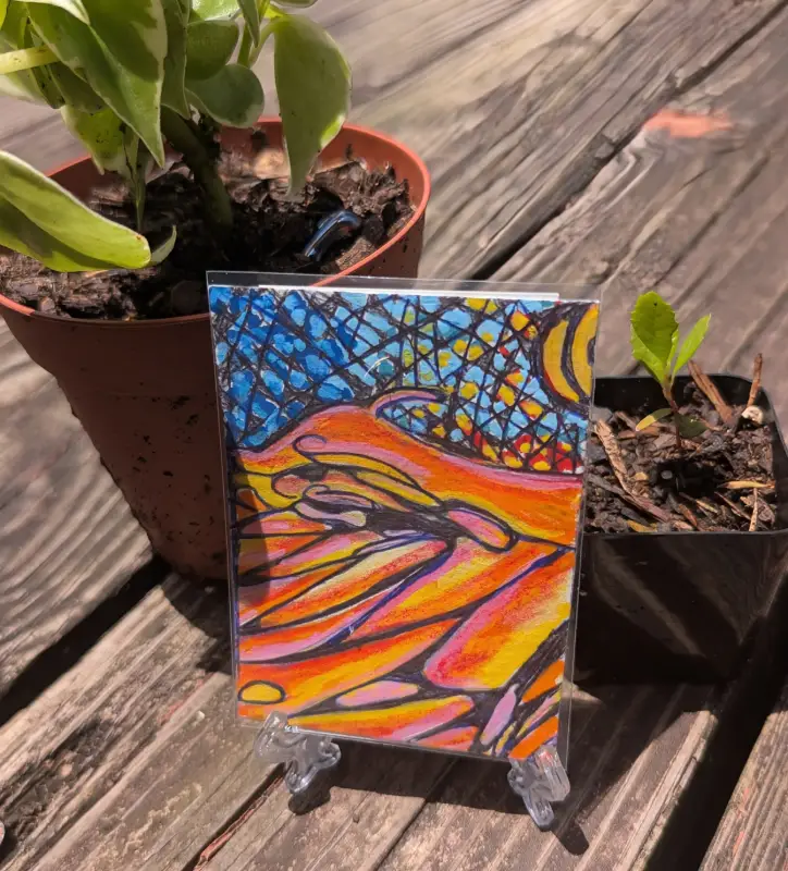 Illusions: Sahara Desert aceo art card