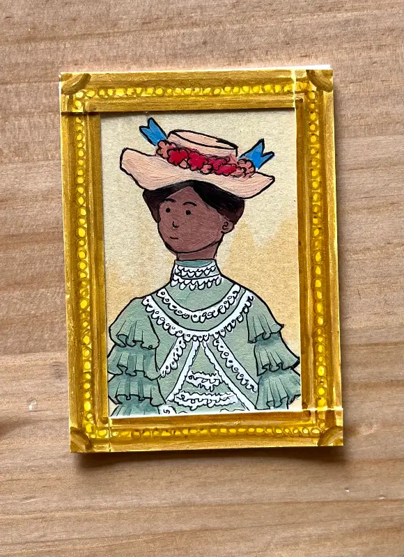 Edwardian lady series #2 aceo art card