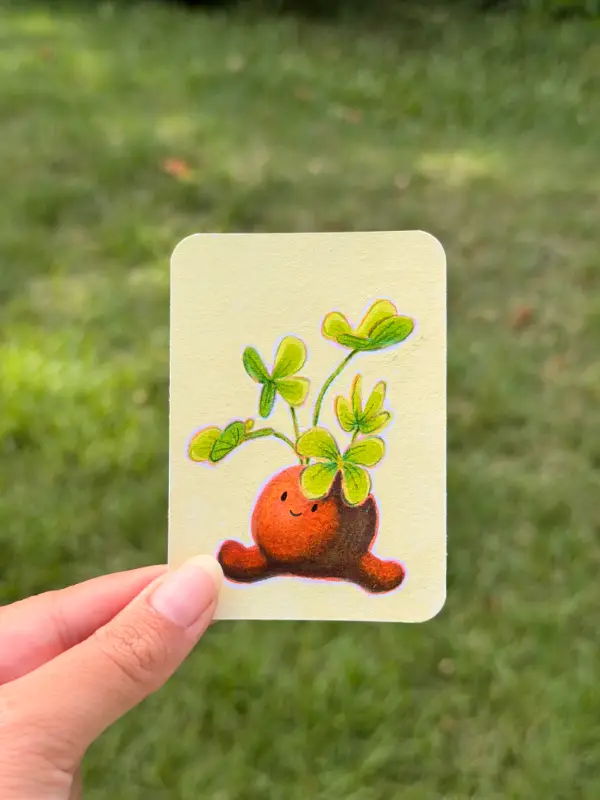 Fern Baby Series (Ihiihilauakea - Native Hawaiian Fern) aceo art card