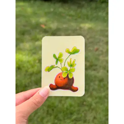 Fern Baby Series (Ihiihilauakea - Native Hawaiian Fern) aceo art card thumbnail 1