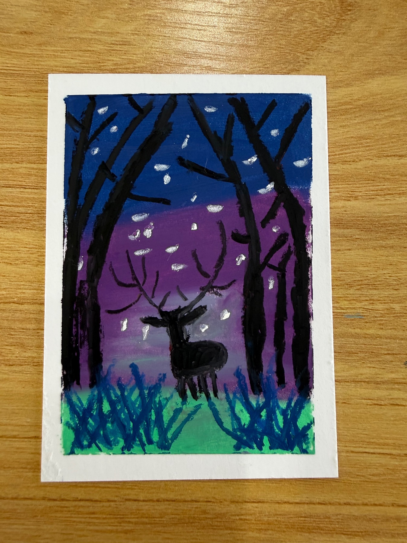 Roll&Paint Day 12 aceo art card