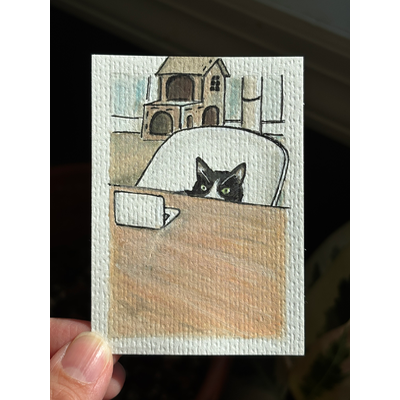 ACEO original, “This could have been an email.” aceo art card thumbnail 1