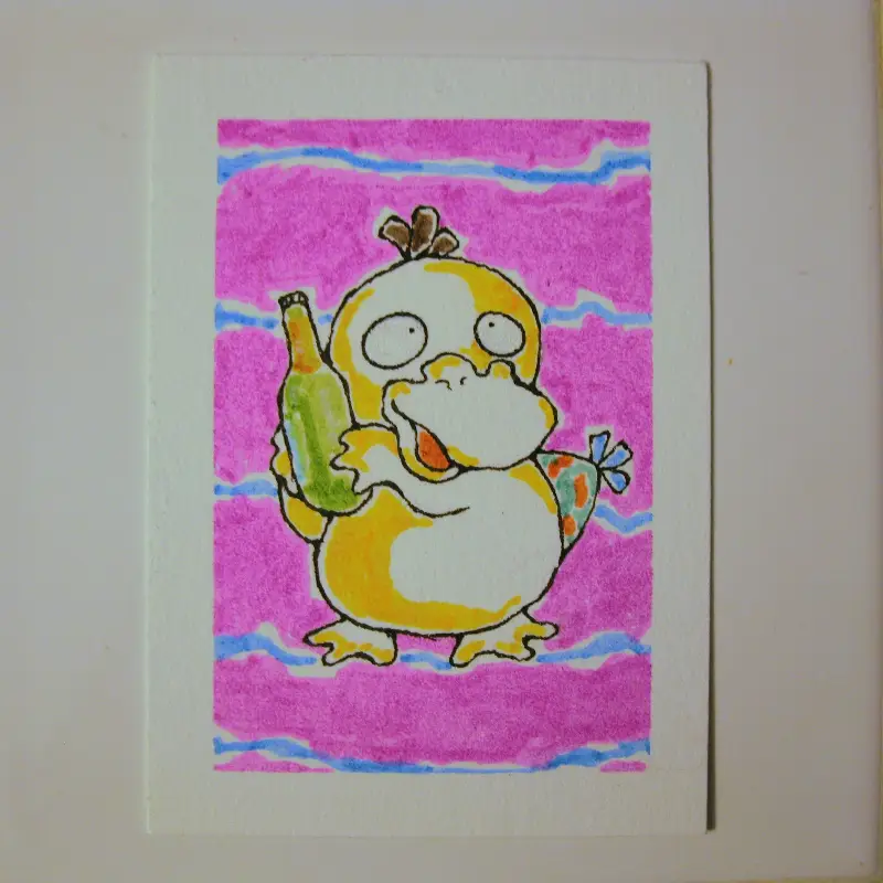 Christmas Night aceo art card