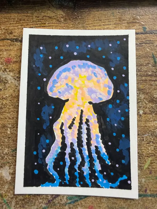 Twilight Jelly aceo art card