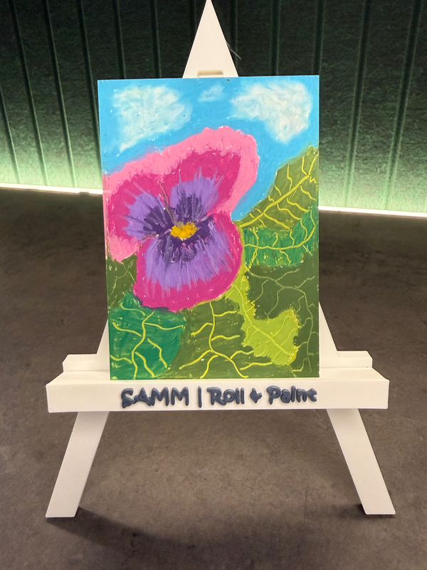 Roll&Paint day 21 | Flower in Spring Bloom aceo art card