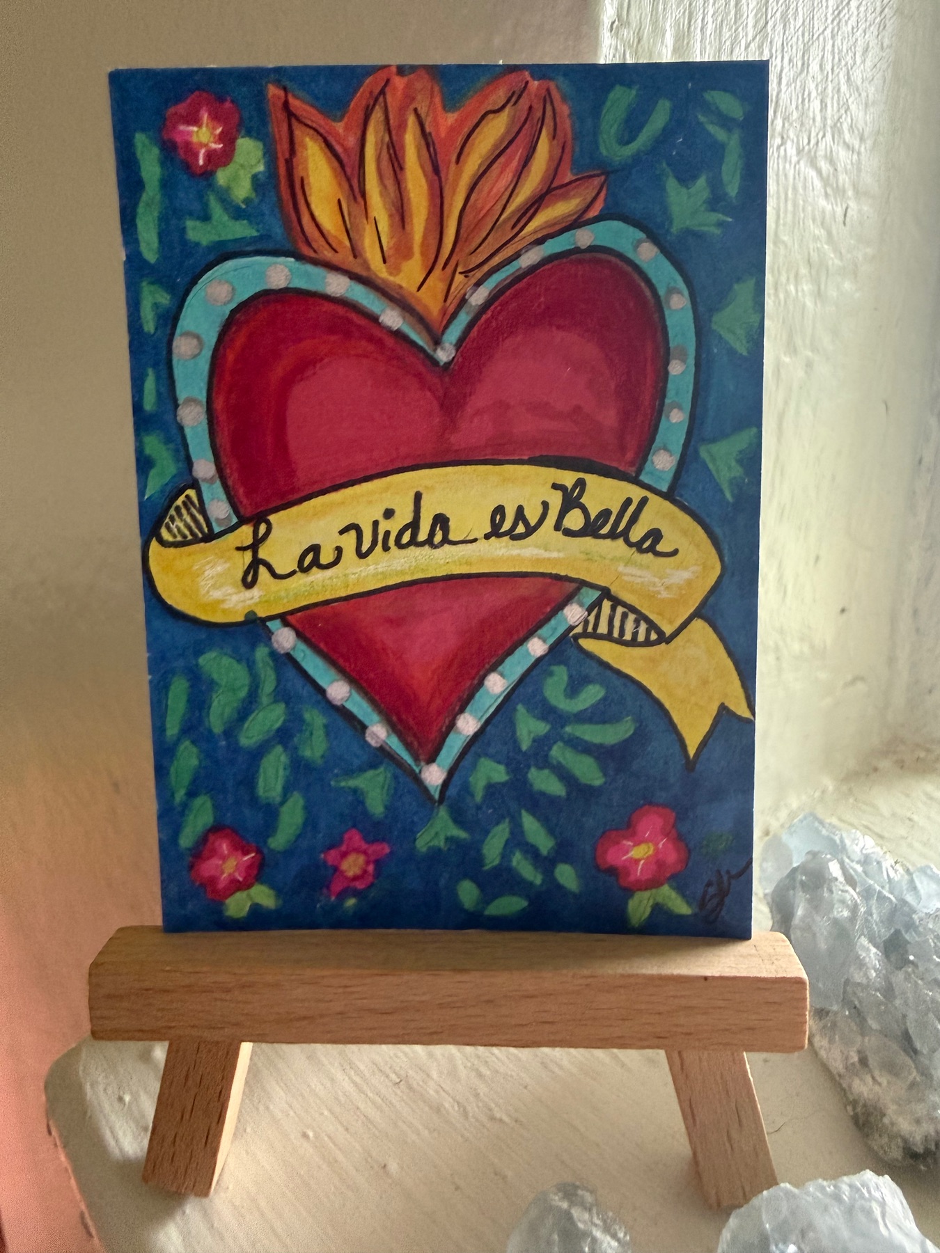 La vida es bella/Life is Beautiful aceo art card