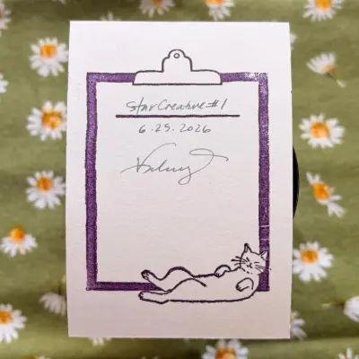Star Creature #1 aceo art card thumbnail 2