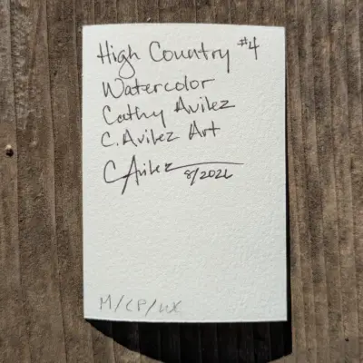 High Country #4 aceo art card thumbnail 3