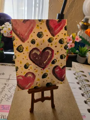 Heart Throb aceo art card thumbnail 2