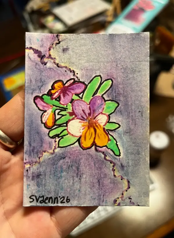 Grandma's Favorite aceo art card