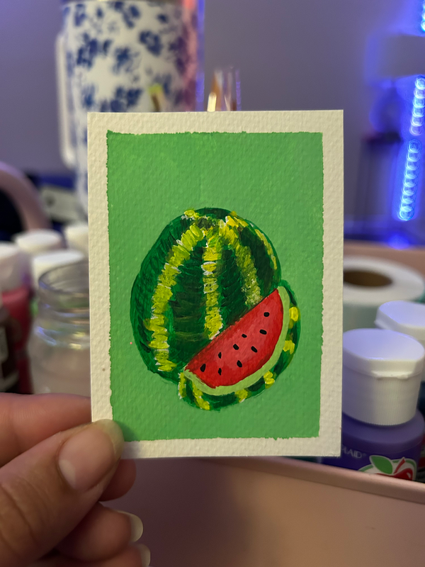 Perfect Cut aceo art card