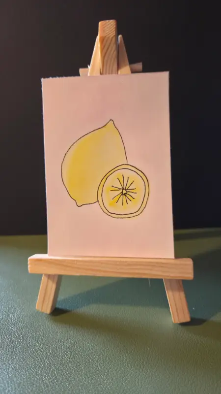 A little fruity: Lemon aceo art card