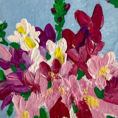 Original Floral ACEO | Summer Stems #2/3 aceo art card thumbnail 3