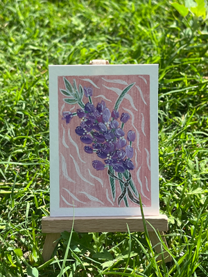 Lavender Bundle - Acrylic Study aceo art card thumbnail 3