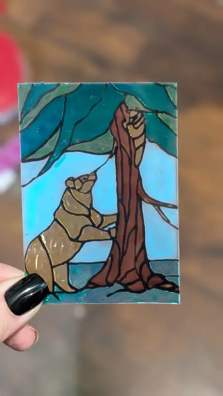 Mama Bear and Cub aceo art card