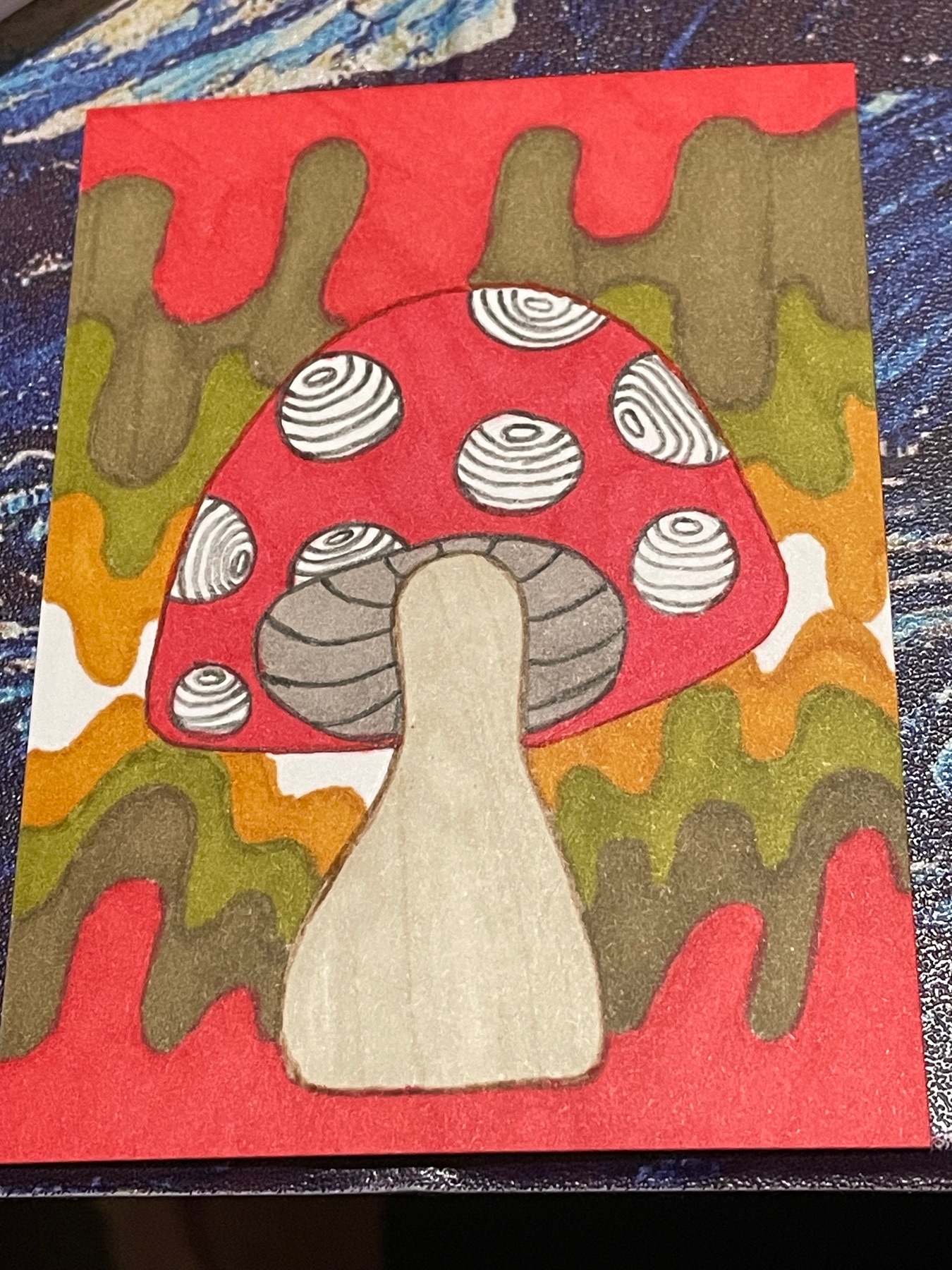 Mushy Shroom aceo art card