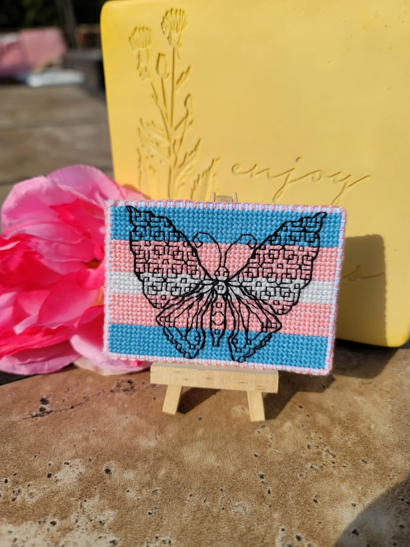 Threaded Transformation aceo art card