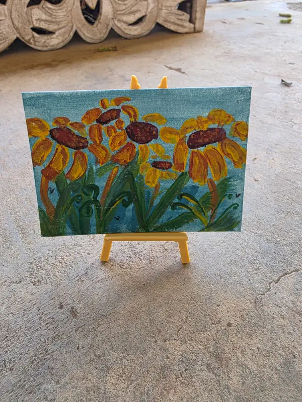 Summer Flowers aceo art card