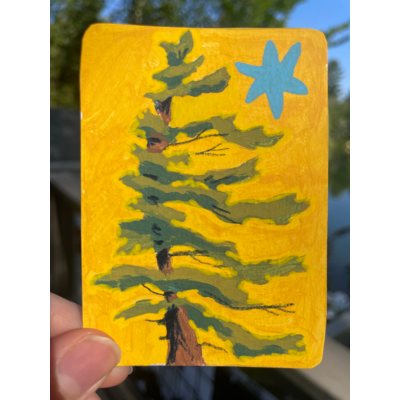 "West Wind" aceo art card thumbnail 1