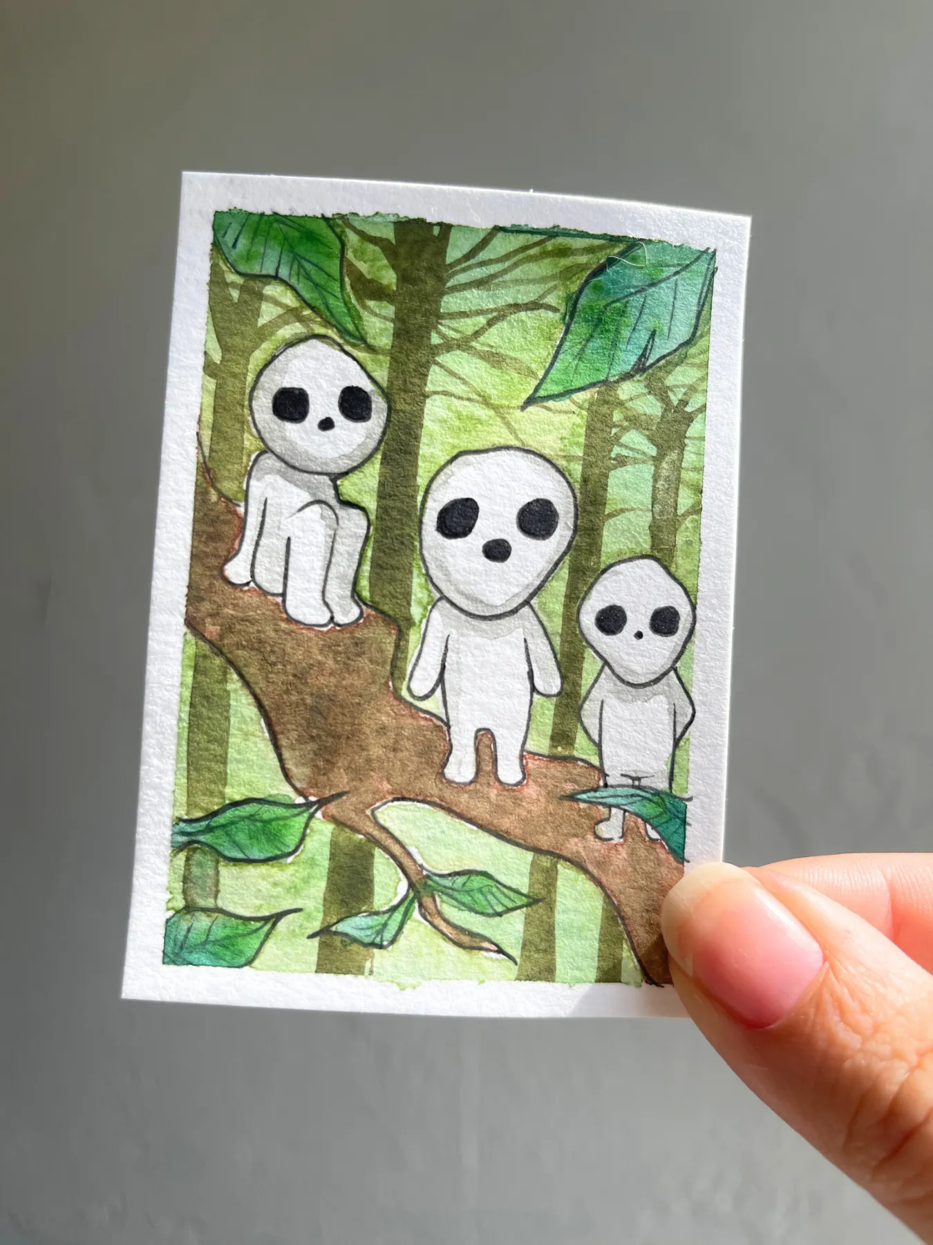 Forest Spirits aceo art card