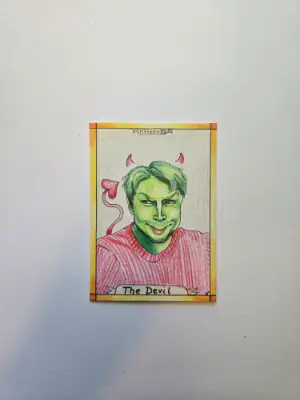 You're a mean one... aceo art card thumbnail 1