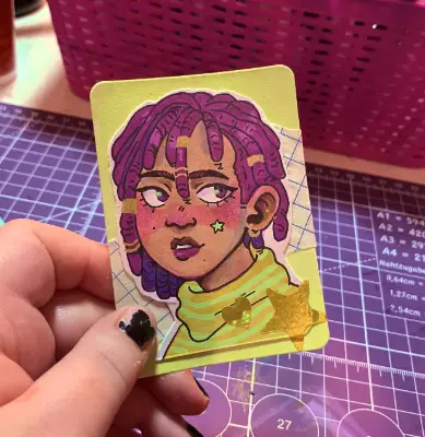 Blind ACEO aceo art card thumbnail 1