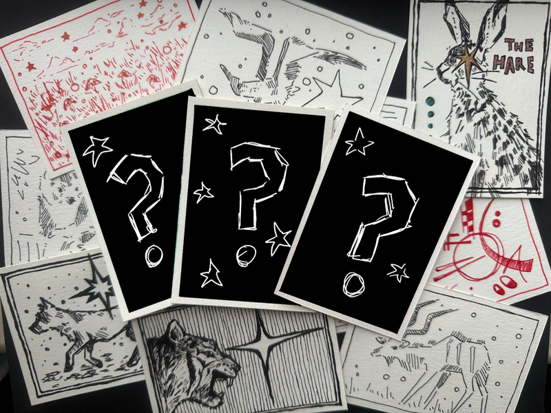 ✧˖° MYSTERY ink aceo 3-PACK ✧˖° aceo art card