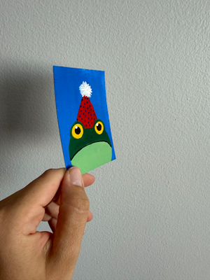 Original Frog ACEO | Country & Confetti #2/2 aceo art card thumbnail 2
