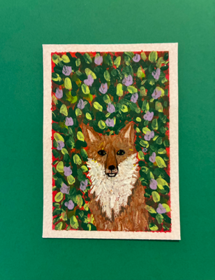 Foxy 🦊 aceo art card thumbnail 2