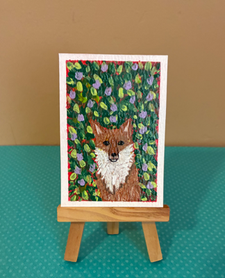 Foxy 🦊 aceo art card thumbnail 1