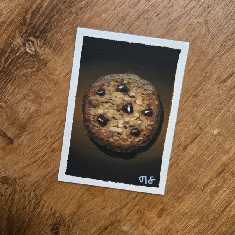 Cookie aceo art card
