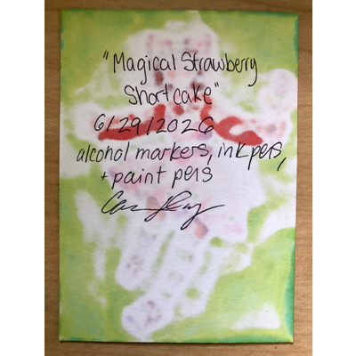 Magical Strawberry Shortcake aceo art card thumbnail 2