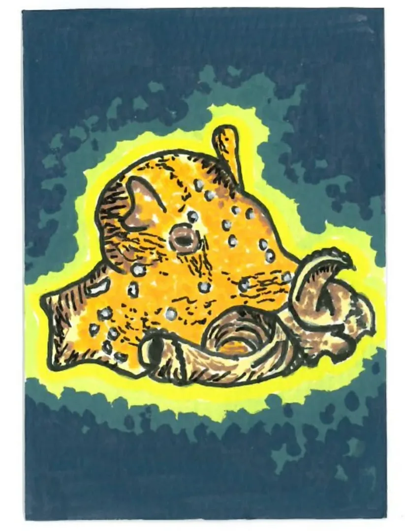 Radioactive Flapjack aceo art card