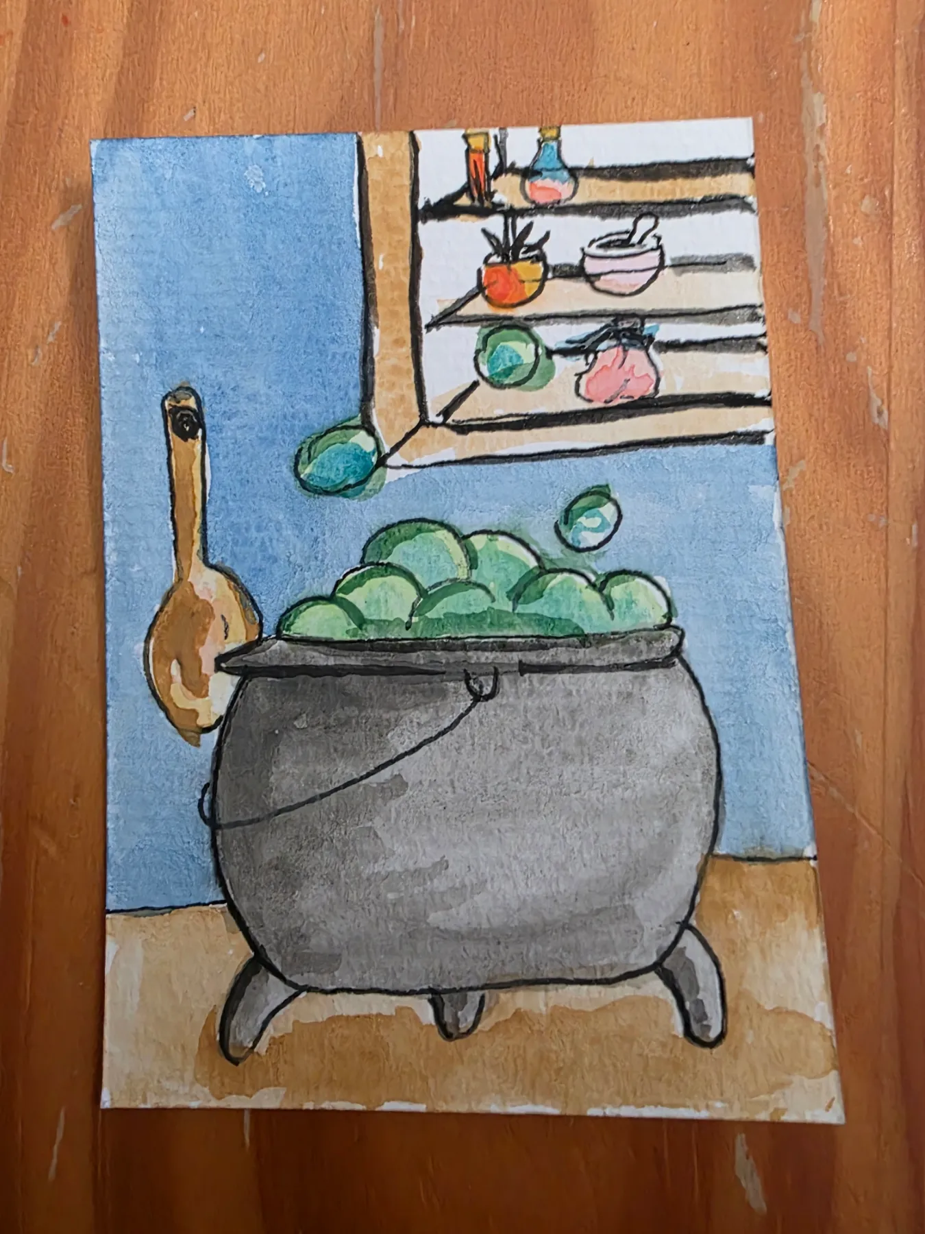 Witches Brew aceo art card