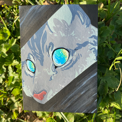 Caught aceo art card thumbnail 2