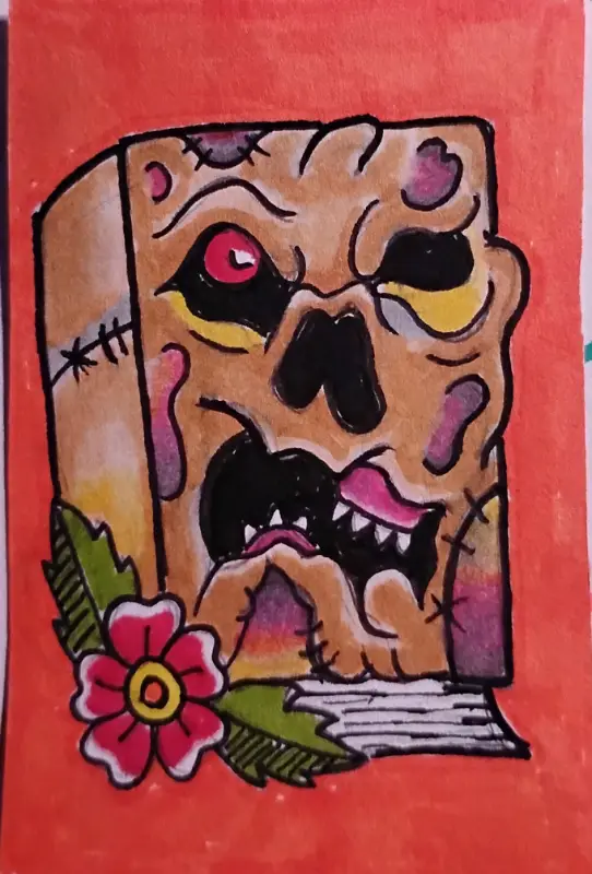 Necronomicon aceo art card