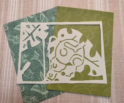 Original aceo. Papercut caterpie. aceo art card thumbnail 1