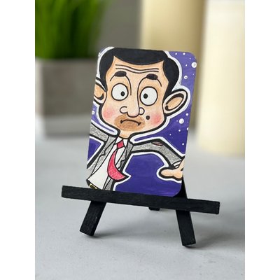 Mr. Bean aceo art card thumbnail 1