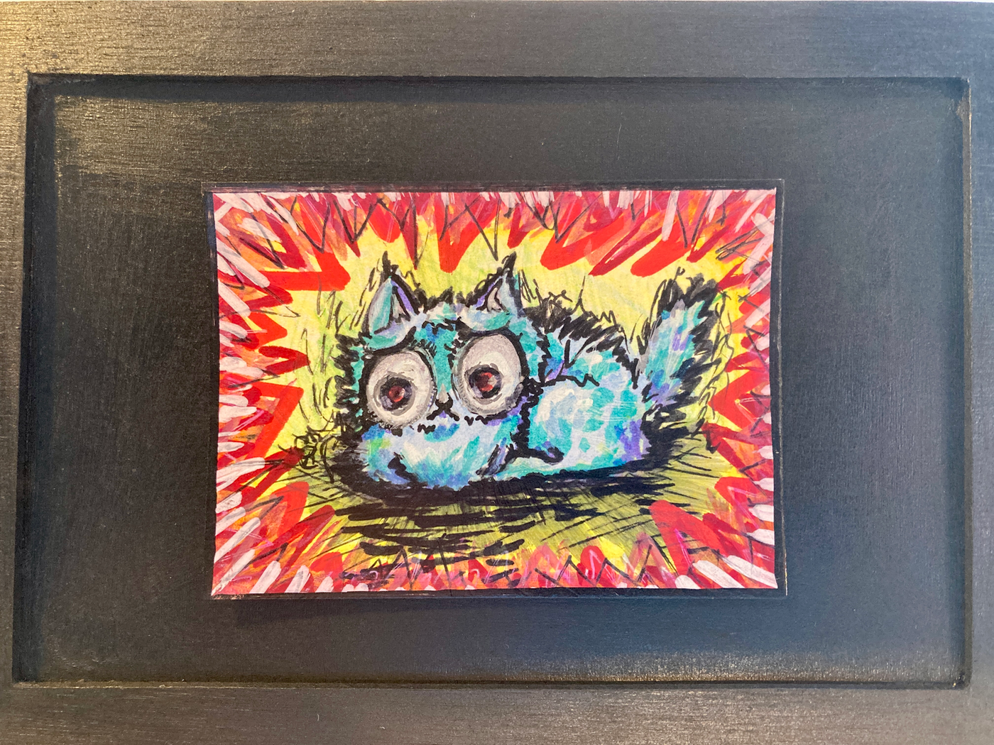 He Has Anxiety aceo art card