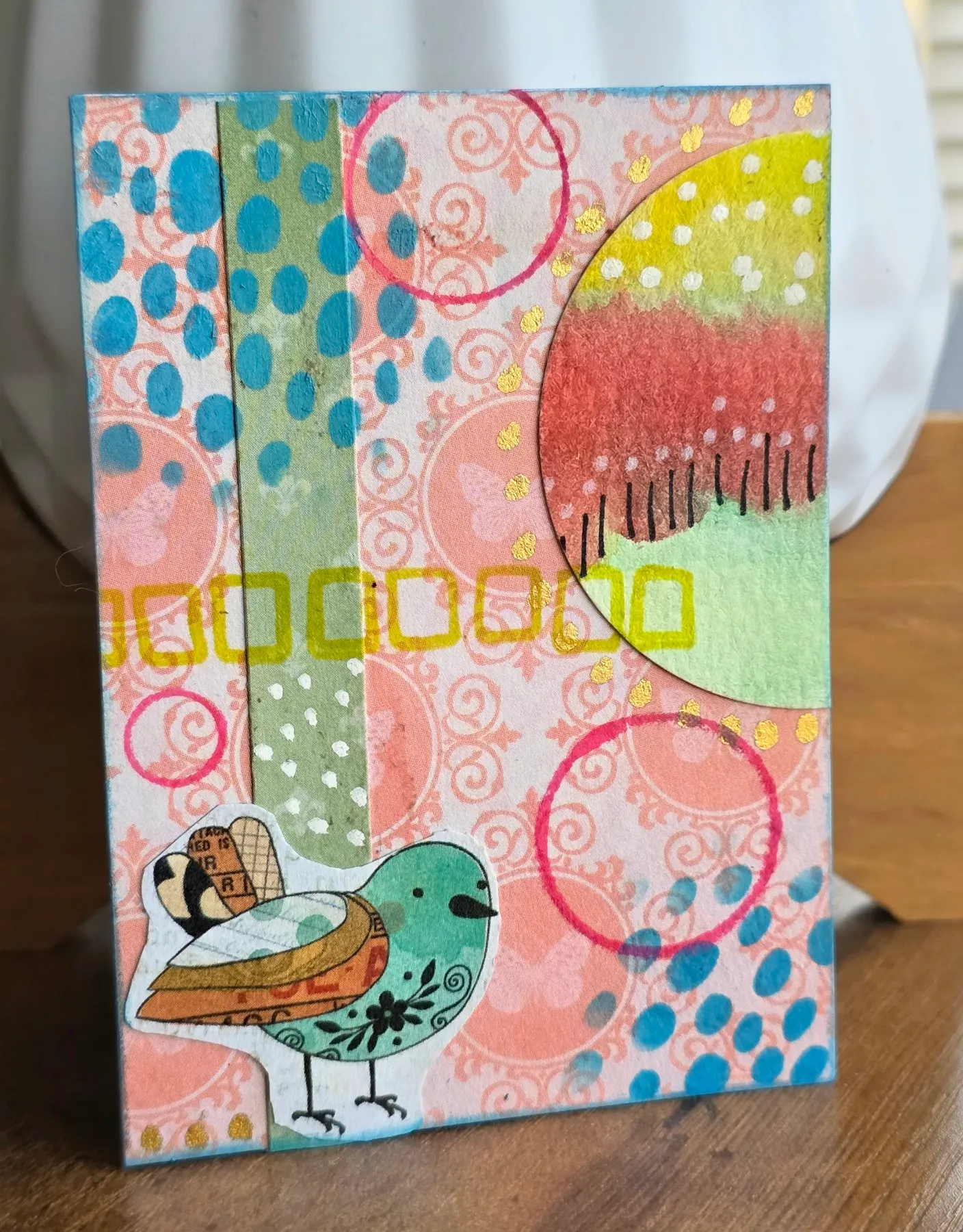 Little Bird in a Bright World aceo art card