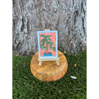 Patrice the Tree aceo art card thumbnail 2