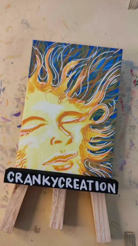 Celestial Sun aceo art card