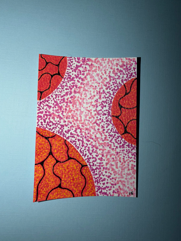 Blood Cells aceo art card