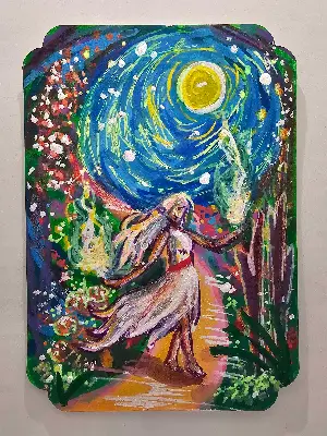 Opening the Portal aceo art card thumbnail 1