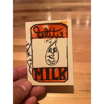 Wttie milk 2 aceo art card thumbnail 1