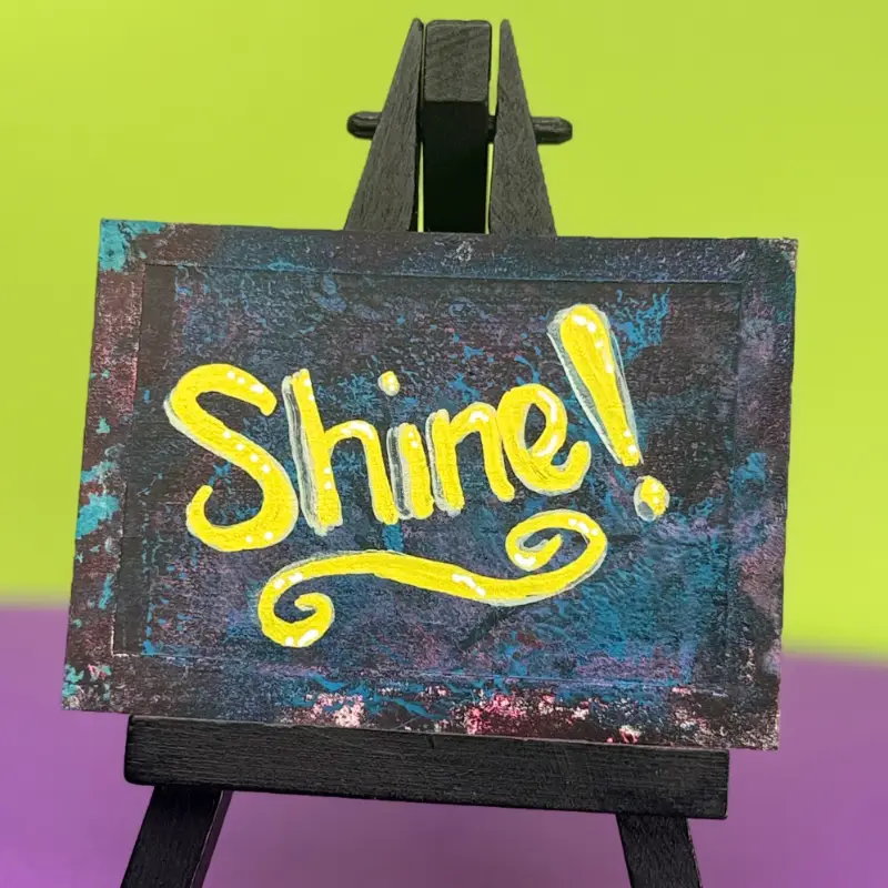 Shine aceo art card