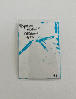 Espresso Martini Cocktail aceo art card thumbnail 2