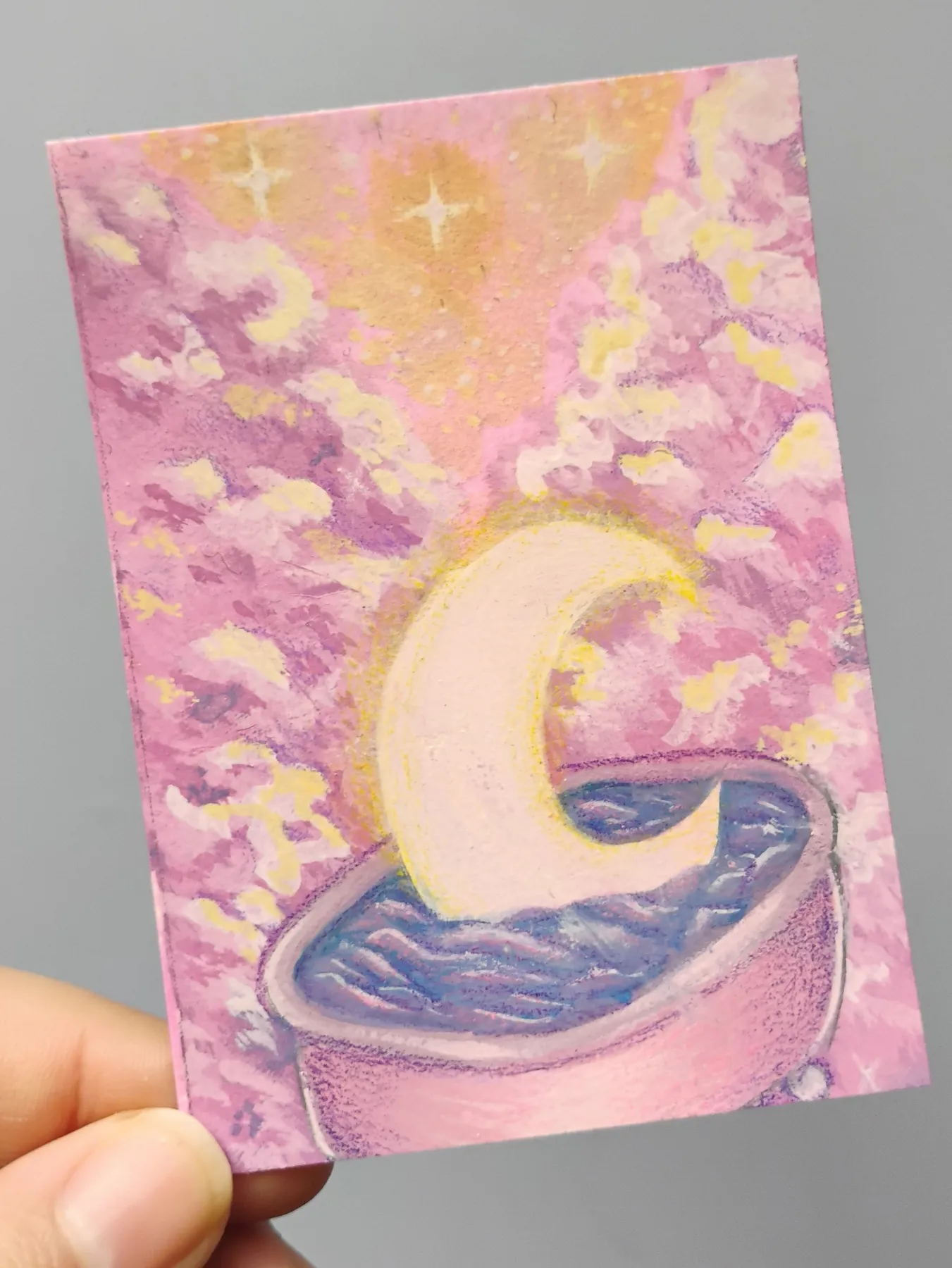 Serene Self Care aceo art card